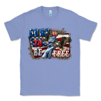 Colony Blue Born to be free Classic Tee - CowGirlArtShop