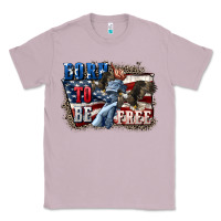 Lilac Born to be free Classic Tee - CowGirlArtShop