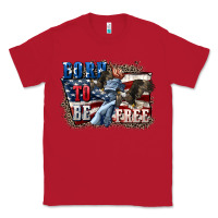 Red Born to be free Classic Tee - CowGirlArtShop