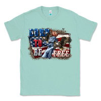 Seafoam Born to be free Classic Tee - CowGirlArtShop