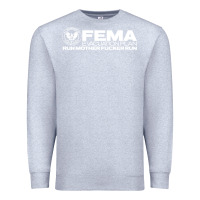 Heather Grey fema evacuation plan Premium Sweatshirt - linhVisuals