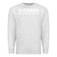 Oatmeal Heather fema evacuation plan Premium Sweatshirt - linhVisuals