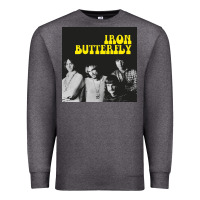 Charcoal Heather iron butterfly Premium Sweatshirt - linhVisuals