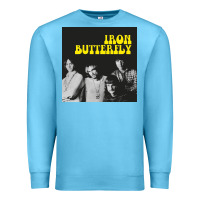Ocean Blue iron butterfly Premium Sweatshirt - linhVisuals