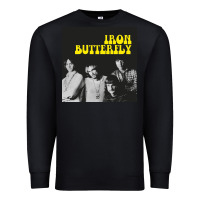 Black iron butterfly Premium Sweatshirt - linhVisuals