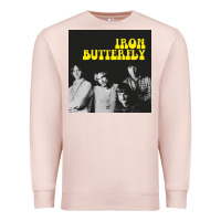 Pale Pink iron butterfly Premium Sweatshirt - linhVisuals
