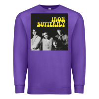 Purple iron butterfly Premium Sweatshirt - linhVisuals