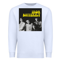 White iron butterfly Premium Sweatshirt - linhVisuals