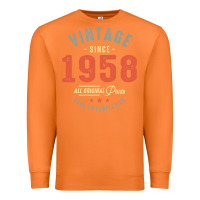 Carrot Vintage Since 1958 - 64th Birthday Retro Classic Premium Sweatshirt - linhVisuals