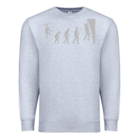 Heather Grey funny rock climbing evolution Premium Sweatshirt - linhVisuals