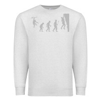 Oatmeal Heather funny rock climbing evolution Premium Sweatshirt - linhVisuals