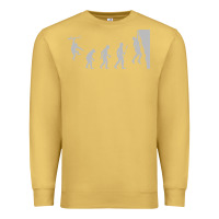 Antique Gold funny rock climbing evolution Premium Sweatshirt - linhVisuals