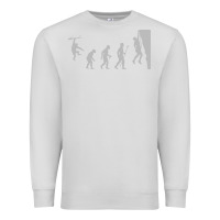 Dove Grey funny rock climbing evolution Premium Sweatshirt - linhVisuals