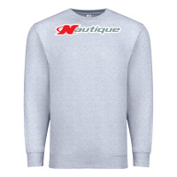 Heather Grey Nautique Boats Premium Sweatshirt - linhVisuals