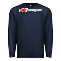 Navy Nautique Boats Premium Sweatshirt - linhVisuals