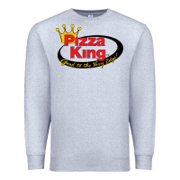 Heather Grey Pizza King Cowboy Premium Sweatshirt - linhVisuals