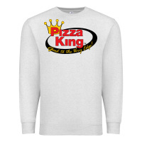Oatmeal Heather Pizza King Cowboy Premium Sweatshirt - linhVisuals