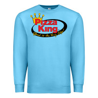 Ocean Blue Pizza King Cowboy Premium Sweatshirt - linhVisuals