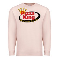 Pale Pink Pizza King Cowboy Premium Sweatshirt - linhVisuals