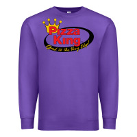 Purple Pizza King Cowboy Premium Sweatshirt - linhVisuals