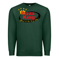 Sports Green Pizza King Cowboy Premium Sweatshirt - linhVisuals