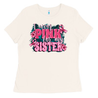 Bone i wear pink for my sister Ladies Tee - FaDigitalArtStudio