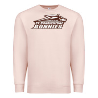Pale Pink st. bonaventure bonnies Premium Sweatshirt - linhVisuals