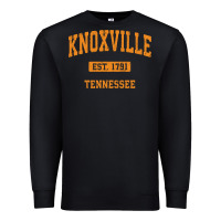 Black knoxville tennessee tn vintage athletic sports design pullover hoodie Premium Sweatshirt - linhVisuals
