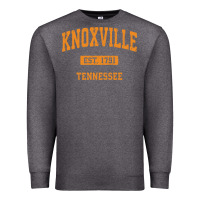 Charcoal Heather knoxville tennessee tn vintage athletic sports design pullover hoodie Premium Sweatshirt - linhVisuals