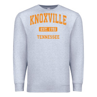 Heather Grey knoxville tennessee tn vintage athletic sports design pullover hoodie Premium Sweatshirt - linhVisuals