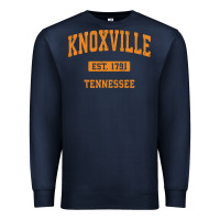 Navy knoxville tennessee tn vintage athletic sports design pullover hoodie Premium Sweatshirt - linhVisuals
