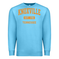 Ocean Blue knoxville tennessee tn vintage athletic sports design pullover hoodie Premium Sweatshirt - linhVisuals
