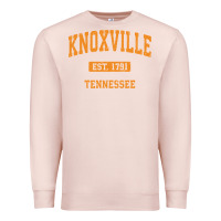Pale Pink knoxville tennessee tn vintage athletic sports design pullover hoodie Premium Sweatshirt - linhVisuals