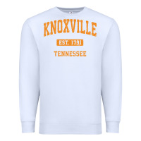 White knoxville tennessee tn vintage athletic sports design pullover hoodie Premium Sweatshirt - linhVisuals