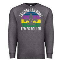 Charcoal Heather laissez les bons temps rouler gift mardi gras masquerade t shirt Premium Sweatshirt - linhVisuals