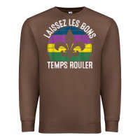 Chestnut laissez les bons temps rouler gift mardi gras masquerade t shirt Premium Sweatshirt - linhVisuals