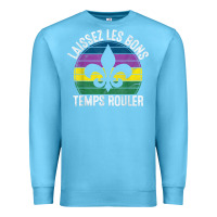 Ocean Blue laissez les bons temps rouler gift mardi gras masquerade t shirt Premium Sweatshirt - linhVisuals