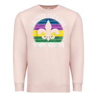 Pale Pink laissez les bons temps rouler gift mardi gras masquerade t shirt Premium Sweatshirt - linhVisuals