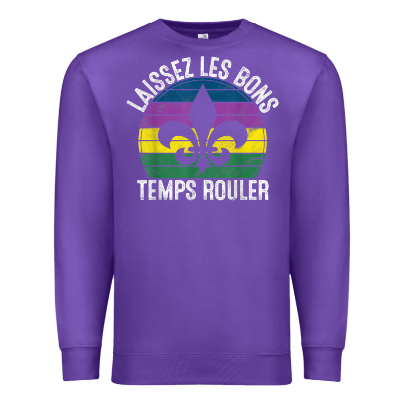 Laissez Les Bons Temps Rouler Gift Mardi Gras Masquerade T Shirt Premium Sweatshirt by linhVisuals | Teevron