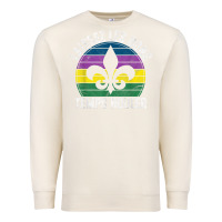 Sandshell laissez les bons temps rouler gift mardi gras masquerade t shirt Premium Sweatshirt - linhVisuals