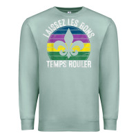 Seafoam laissez les bons temps rouler gift mardi gras masquerade t shirt Premium Sweatshirt - linhVisuals