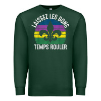 Sports Green laissez les bons temps rouler gift mardi gras masquerade t shirt Premium Sweatshirt - linhVisuals
