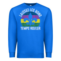 True Royal laissez les bons temps rouler gift mardi gras masquerade t shirt Premium Sweatshirt - linhVisuals