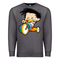 Charcoal Heather bobby on his bike   bobbys world Premium Sweatshirt - linhVisuals