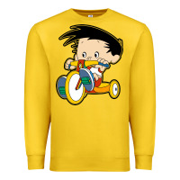 Lemon bobby on his bike   bobbys world Premium Sweatshirt - linhVisuals