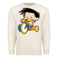 Sandshell bobby on his bike   bobbys world Premium Sweatshirt - linhVisuals