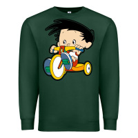 Sports Green bobby on his bike   bobbys world Premium Sweatshirt - linhVisuals