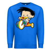True Royal bobby on his bike   bobbys world Premium Sweatshirt - linhVisuals