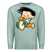 Seafoam bobby on his bike   bobbys world Premium Sweatshirt - linhVisuals