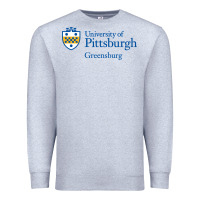 Heather Grey University of Pittsburgh at Greensburg, Premium Sweatshirt - linhVisuals